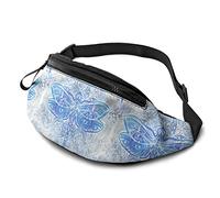 per Uomo Donna, Mandala Libellula con Cintura Tasca a Tracolla Regolabile Borsa a Tracolla Borsa sul Petto per Viaggiare Escursionismo Ciclismo Corsa