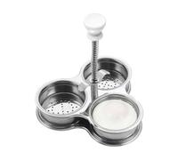 per Uova in Acciaio Vassoio da Cucina Antiaderente a 3 Scomparti con | Stampo per Uova in Camicia per Colazione Piano cottura Domestico Cottura a Vapore Bollitura