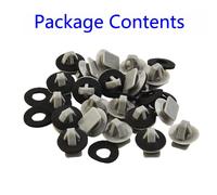 per utile Sigillo Clip Auto Modanatura Nylon per parti Ricambio 10mm X 15mm