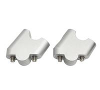 Per V-Strom DL 650 Per V Strom 650 Per DL650 2012-2019 Riser Manubrio Con Morsetto Di Montaggio Kit Riser Manubrio Conico Adatto Manubrio Riser Clamp(Silver)