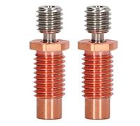Per V6, per la stampante 3D, 2 pcs 24mm tutto tubo di gola di hotetend in metallo, tubo di gola all'estremità calda esterna in metallo BI