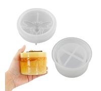 per vasetti in silicone con coperchio - in resina per portagioielli,in resina con coperchio per scatola portagioielli fai-da-te, portacandele