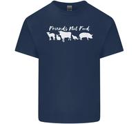 Per Vegani Animali Are Friends Not Cibo Uomo Cotone T-Shirt