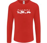 Per Vegani Animali Are Friends Not Cibo Uomo Maniche