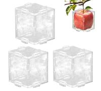 per verdure per crescere, stampo triangolare trasparente e cubico | riutilizzabili per la coltivazione di frutta, per cetrioli, pomodori, zucche, anguria, giardino crescita delle piante