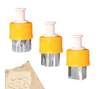 Per Verdure - Ritagli Per Alimenti Per Bambini Da 2,36 Pollici | Stampo Cucina Creativa - Set Di 3 Forme Sicure In Acciaio PP Ideali Per Biscotti Frutta Verdura Per La Pappa Dei Ba