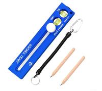 Per versatile Righello Dritto Corpo in Alluminio Sistema a Doppia Scala Testa Rotabile per Uso Architettonico 290mm (blu)