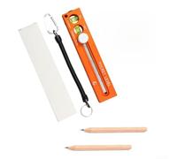 Per versatile Righello Dritto Corpo in Alluminio Sistema a Doppia Scala Testa Rotabile per Uso Architettonico 290mm (arancione)