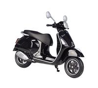 Per Vespa 2020 GTS Super Rapporto 1:12 Modello Di Motocicletta Scooter Repliche Di Biciclette Sportive Simulazione Auto Decorazione Collezione Regalo(Black)