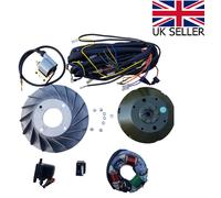 Per Vespa 6V A 12 Volano E Statore Kit di Conversione + Cavi Vbb Super Sprint