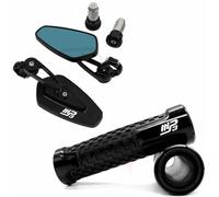 Per Vespa Per Piaggio MP3 500 300 BYQ FLY Medley150 ZIP50 Liberty 150s Specchietti Retrovisori Laterali Per Motociclette Manubrio Manopole(Black)