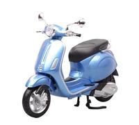 Per Vespa Primavera 150 1/12 Festa Romana Moto Scooter Modello Lega E Plastica Regali Ornamenti Multicolore(Blue)