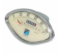 Per Vespa Tachimetro Faccia Bianca 0-100 Kph VBB SS GS Sprint Speedo