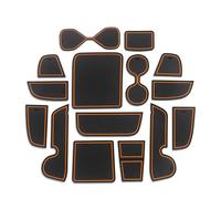 Per Vezel HR-V 2021 2022 HRV Tappetino Antiscivolo Per Porta E Fessura Per Porta Accessori Interni Tappetino Antiscivolo Per Porta Inserto portabicchieri(LDH-Orange)