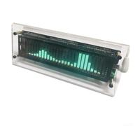 per vfd analizzatore spettro musicale 176 mm STM32F103 10 modalità per vfd audio visualizer vetro acrilico doppio ingresso per mems musica display orologio funzione 5V tipo C nero 25 bande di