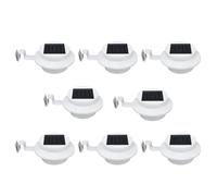 Per ville e terrazzi, ideale, tre modi di installazione, Abs Cast Alluminio, Giardino Paesaggio Lampada da parete, Led Impermeabile Fence Luci, 8 Pz Outdoor Solar Grondaia Luci
