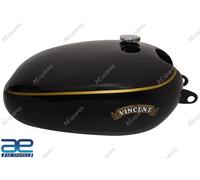 Serbatoio Carburante Verniciato NERO Per VINCENT Compatibile Frontale