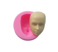 per viso in silicone viso in silicone per bambole per | Piccolo stampo per zucchero, argilla, sapone, resina, cioccolato, per artigianato fai da te