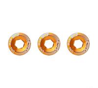 per vite Pedivella CNC Alluminio per Bici da Montagna per vite | Lega alluminio robusta, resistenza ruggine, finitura CNC precisa, peso ridotto 7.5-9.2g, montaggio rapido(M18-Gold)