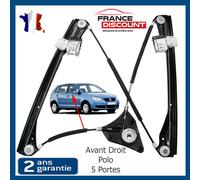 Meccanismo Alzacristalli Elettrico Anteriore Destro per VW Polo 9N 5) 6Q4837462A