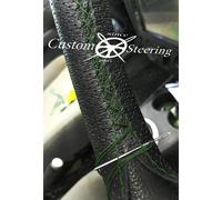 Per Volkswagen Portabastoni 10-15 Medio Marrone Perforata Volante IN Pelle Cover