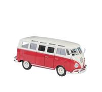 Per Volkswagen T1 BUS Van Samba Travel Bus 1:24 Pressofusione In Lega Modello Di Auto Di Lusso Simulazione Decorazione Per La Casa Regali(Red)