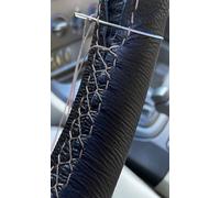 Per Volkswagen VW Golf MK1 1974-1983 Reale Blu Copertura Del Volante IN Pelle