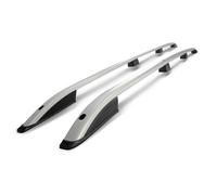 per Volkswagen VW Multivan (T7) LUNGO 2021- Barre portatutto Argento Opaco