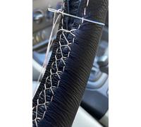 Per Volkswagen VW T3 1979-1982 Bianco Vera Pelle Copertura Del Volante