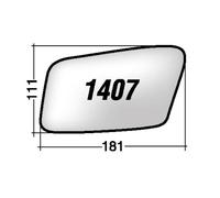 Per Volvo 440 1994-1997 Vetro di Ricambio Dx per Specchio Retrovisore 181X111mm