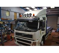 Per Volvo FMX 13 - 21 Barra Luci Standard In Acciaio + Jumbo Spots + LED