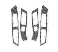 Per Volvo Per Xc60 Per V60 2010 2011 2012-2017 Per S60 2010 2011-2018 Pannello Di Copertura Del Pulsante Di Alzacristalli Auto Fibra Carbonio Strisce Decorative Auto Aria Condizionata(Carbon Fiber)