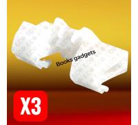 Per Volvo S60 2001-2009 Kit 3pz Molletta Clip Fissaggio Drip Molding