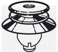 VOLVO Imbottitura interna coperchio clip 30653441 OE