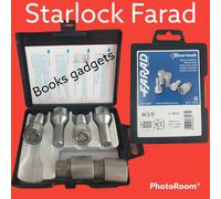 Per Volvo S60 2003>2010 Kit Bulloni Antifurto Starlock Farad x Ruote in Acciaio