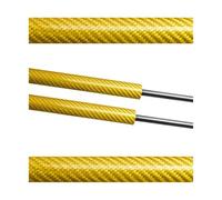Per Volvo V70 XC70 Griglia Divisoria Per Bagagliaio Barriera Protettiva Cani Rete Ammortizzatori A Gas Aste Supporto Montanti Pistoncini Cofano Baule Posteriore(Yellow carbon fiber)