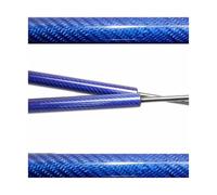 Per Volvo V70 XC70 Griglia Divisoria Per Bagagliaio Barriera Protettiva Cani Rete Ammortizzatori A Gas Aste Supporto Montanti Pistoncini Cofano Baule Posteriore(Blue carbon fiber)