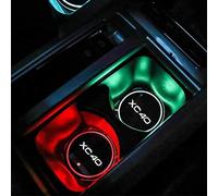 per Volvo XC40 XC 40 Auto Universale Portabicchieri 7 Colori Luminescente LED Luce Luci Interno Atmosfera Tappetino Sottobicchieri