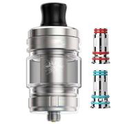 Per VOO POO UFORCE-X Nano Tank | 28mm serbatoio con 4.5mL Atomizzatore Top Airflow Fit PnP X Coil Per Vinci Spark 100 Mod Kit, DTL Vaping, senza nicotina (Nero) (Argento)