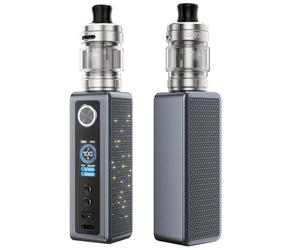 Per VOO POO Vinci Spark 100 Kit | 100W Vinci Spark 100 Mod con 4.5ml Riempimento Superiore Uforce-X Nano Tank Fit PnP X Coil 0.3 Ω /0.6Ω DTL Vaporizzatore Sigaretta No Nicotina (Grigio metallo)