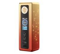 Per VOO POO Vinci Spark 100 Mod| 100W E Sigarette Box Mod Vape con Supporto Smart/RBA/ECO 18650 Batteria-Non Includere/Uforce-X Nano Tank (Solo Mod, No Nicotina) (Rosso arancio)