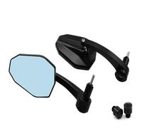 Per Vulcan S 650 Z1000 Z900 Z400 Moto Cnc Alluminio Specchi Regolabile Rotante Specchietti laterali per moto(Tipo B Nero)