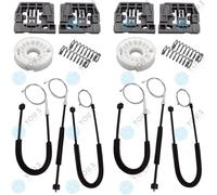 Per VW Caddy III Elettr. Set Riparazione Alzacristalli Seilzug Frontale SX + Dx