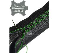 Per VW GOLF MK4 1997-2003 Copertura Volante In Pelle Nera E Grigia Scura