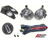 Per VW Golf Mk6 09 10 11 Lampade Fendinebbia Griglia Kit + Cavi & Faro Switch