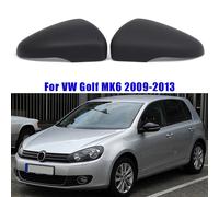 Per VW Golf MK6 09-13 Touran 10-15 2X Calotta Specchio Retrovisore Nero Primer