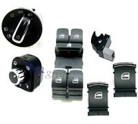 PER VW GOLF V SET INTERRUTTORE DEVIOLUCI SPECCHI PULSANTERIA ALZAVETRI 5K0959565