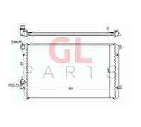 Per VW GOLF V VARIANT 2006-2009 Radiatore Motore Raffreddamento 1K0121253H Nuovo