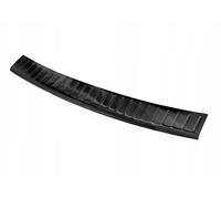 Avisa Protezione paraurti Posteriore in Acciaio Inox Nero Compatibile con Volkswagen Golf VII Variant 2012-2017 'Ribs'