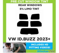 Per VW Id.buzz 2023 + Pre Taglio Pellicola Finestrini Post. 5% Limousine Nero